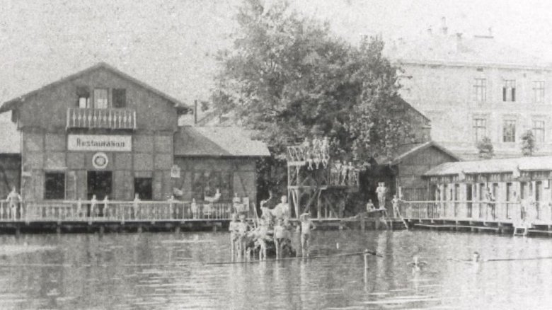 Schwimmschule Steyr in 1898